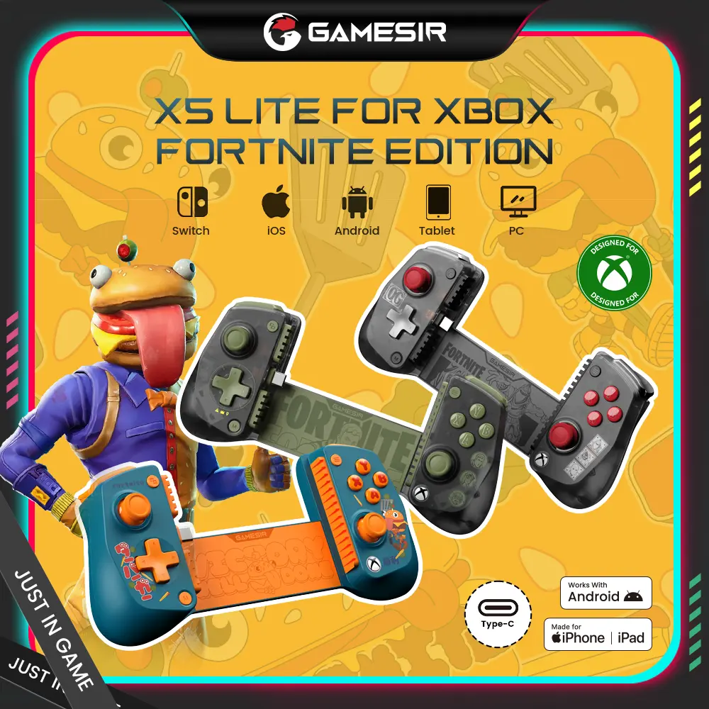GameSir X5 Lite for XBOX Fortnite Edition XBOX & MFi Certified USB-C Wired Mobile Controller