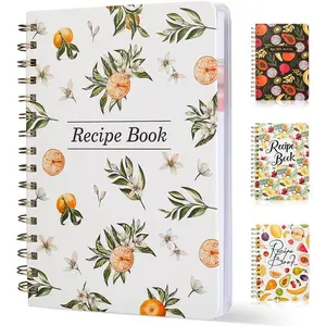 Recipe Book Waterproof Hardcover to Write in Your Recipes,Simplified Family Recipe Notebook for Home Chef, Recipe Journal Hold 120 Recipes（White）