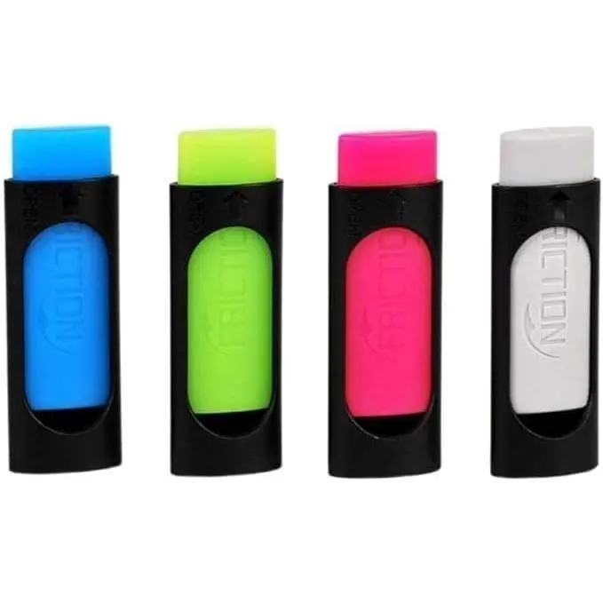 4Pcs Colorful Ink Rubber for Erasable Pen Stationery Office School Supply Gift Random Dedicated Pen for Gel Color ，Pen Eraser for Ink,Ink Eraser