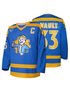 Men's Long Sleeve Hockey Jersey Number 33, Lightweight Comfortable Sportswear, Fashionable Individual Style, Fall & Winter