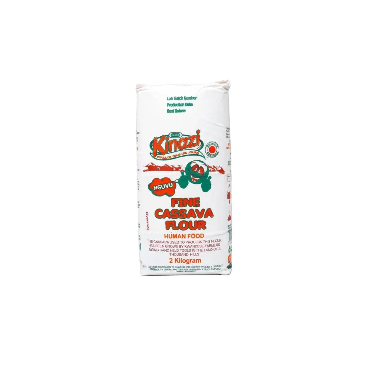 Kinazi Fine Cassava Flour 2kg 1pc