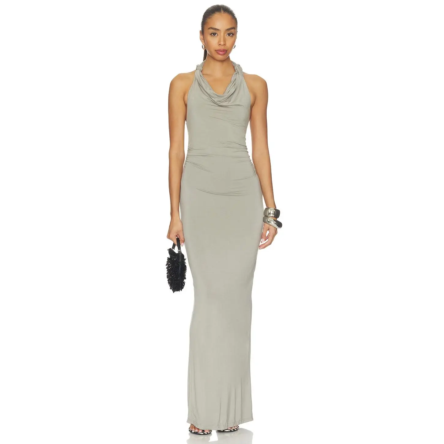 MADISON THE LABEL Clemence Dress in Steel