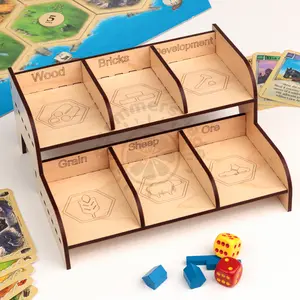 Card Organizer and Holder for use with Settlers Of Catan Game