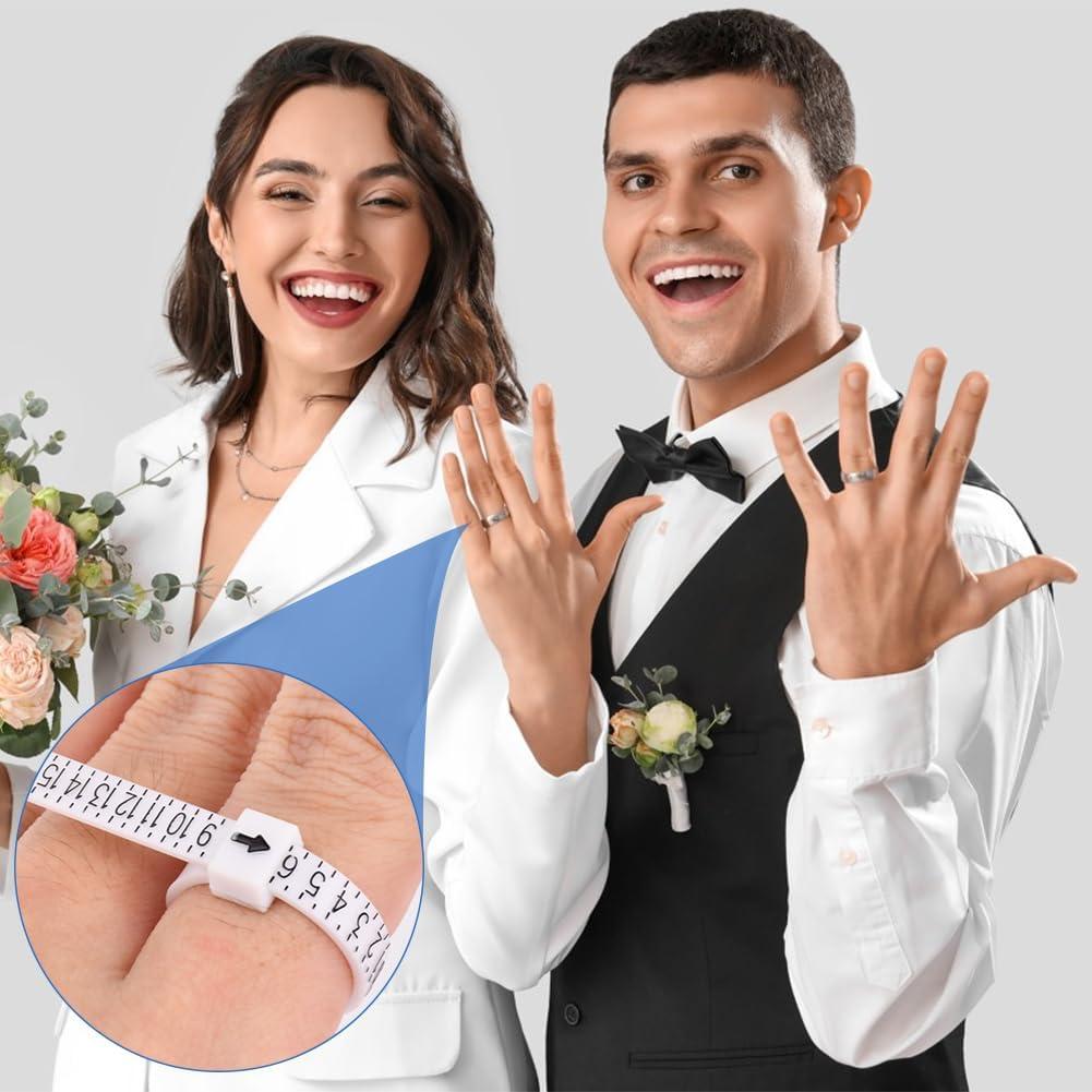 8Pcs Ring Making & Sizing Kit – Ring Mandrel Ring Sizer Gauge, Hammer & Polishing Tools for DIY Jewelry Making