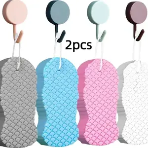 Buy 1 Get 1,Bath Sponge,Mud and Ash Scrubbing Sponge,Skin Friendly and Reusable,Alternative to exfoliating Gloves,Random Color