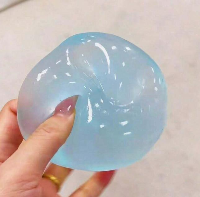 1Pc Moldable Slow Rebound Blue Squeeze Ball, 6cm Round Malt Stress Relief Toy, Ideal for Holiday, Birthday, Easter, Halloween, Christmas, Party Favors & Mother's Day Gift