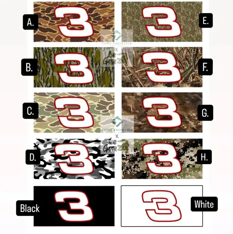 [NASCAR Legend, Hunting Camo & Racing Tribute Vibe] Camo Dale Earnhardt #3 Aluminum License Plate, Racing Legend Front Car Tag, Novelty Vehicle Vanity Decor