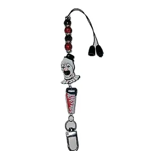Art The Clown , Terrifier , Bling Rearview Mirror Hanging Accessory , Car Accessories, Car Mirror Decor Decoration