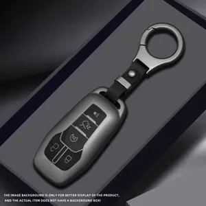 Tpu Car Key Case Cover Shell Fob Holder for Ford Fusion Mondeo Mustang F-150 Explorer Edge 2015-2018, Durable Keychain Accessory