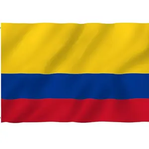 Colombia Flag 3x5Fts - Colombian Flags With Brass Grommets 3 X 5 Ft vivid colors