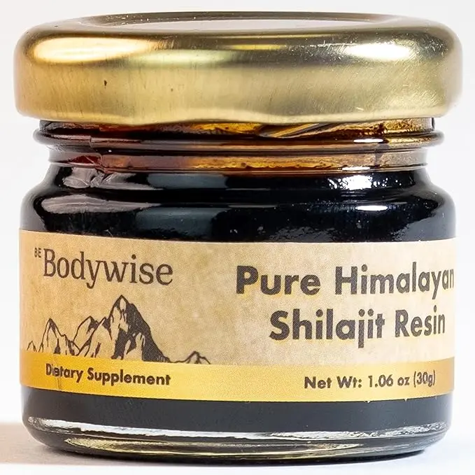 Be Bodywise Pure Himalayan Shilajit Resin I 600 mg I 75%+ Fulvic Acid & 85+ Trace Minerals | Zero Sugar I Lab Tested I Heavy Metal Free I 100% Authentic & Natural, Organic I for Men & Women I 30 gm.