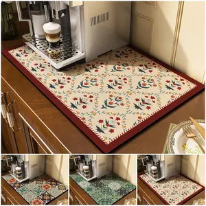Coffee Machine Pad Kitchen Kitchen Faucet Mat Absorbent Sink Mats Tableware Drainage Mats Home Decor