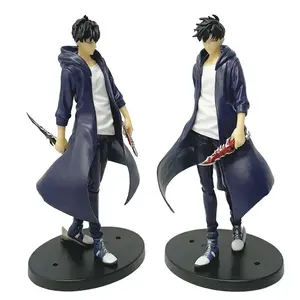 In Stock Solo Leveling Shadow King Figure Sung Jinwoo Cheng Xiaoyu Handheld Model Desktop Ornament Anime Collection Model Gift