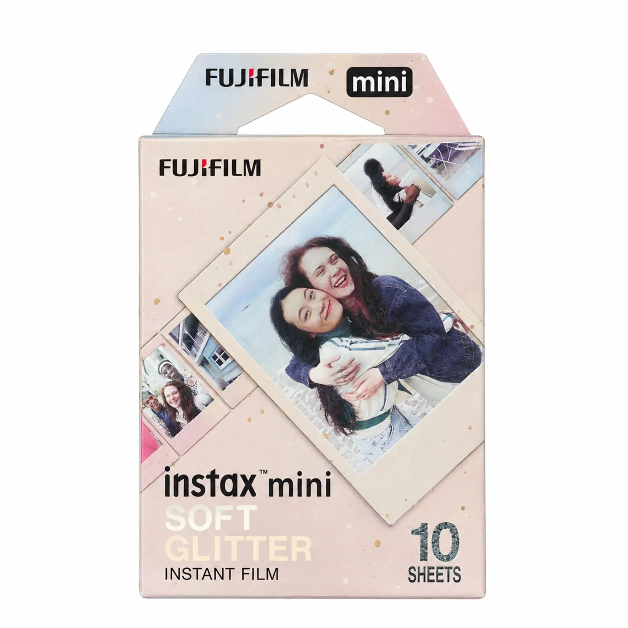 FUJIFILM instax mini Instant Film - Soft Glitter Effect, 10 Exposures, Instant Print, Mini Size, Party Camera Accessories