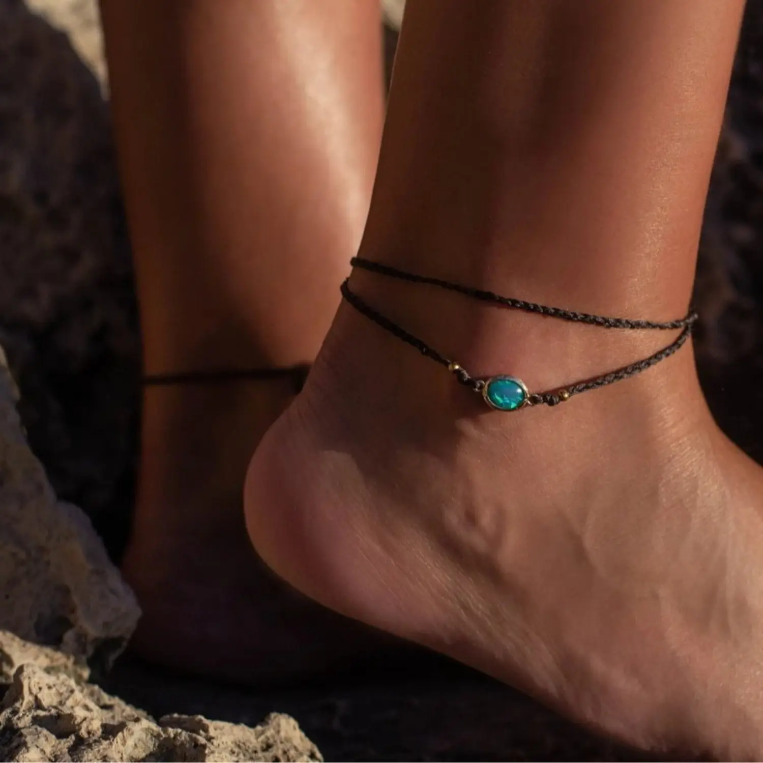 Minimalist Chic Double-Layer Ethnic Anklet, Unisex Fashion Accessory, Versatile Sports & Outdoor Beach Wear Accessory, Fashion Accessories