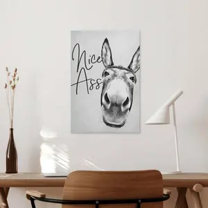 Bathroom Art Wall Farmhouse Home Vintage Funny Signs Donkey For Home restaurant decor cheese heads