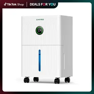 ZAFRO Dehumidifiers for Home and Basement with Drain Hose, Ultra Quiet 41dB, Energy Saving Max 21 Pints Dehumidifier with Auto or Manual Drainage, Auto Defrost, Three Modes, Dry Clothes, 24Hrs Timer