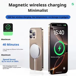 Wireless Magnetic Charging Cable, 15w Fast Charge, Safe Low-Temperature Charging, Officially Certified Experience, Charging Kit