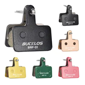 BUCKLOS Disc Brake Pads for Shimano MT200 Deore/Tektro/TRP: Semi-Metallic High Performance Pads for MTB, Electric Bike & Scooter, Low Noise & Durable Heat Dissipation