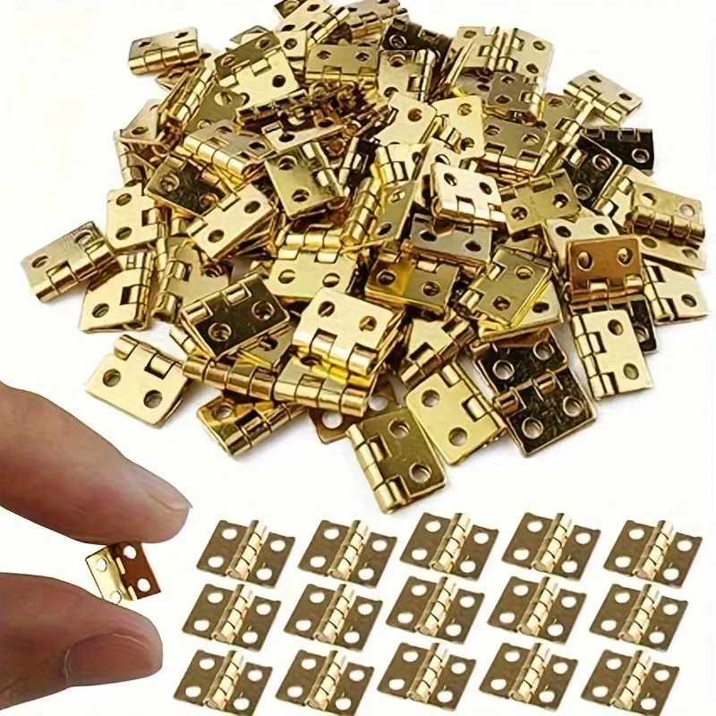 10pcs Mini Hinge Model Hinge Jewelry Box Hinge Hinge Packaging Box Hinge Small Hinge Iron