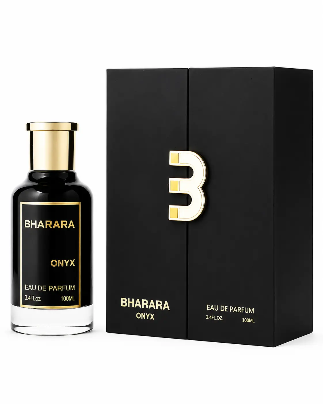 BHARARA Onyx Eau De Parfum 100ml Luxury Long Lasting Men's Fragrance Premium Black Perfume
