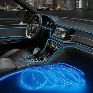 USB Powered Car Interior LED Light for Summer Fall Gift, Car Electronics, Multiple Color Modes 5M Fiber Ambient Light, Car Interior Lighting, Magic Car Colorful Ambient Light Strip, LED Car Lights