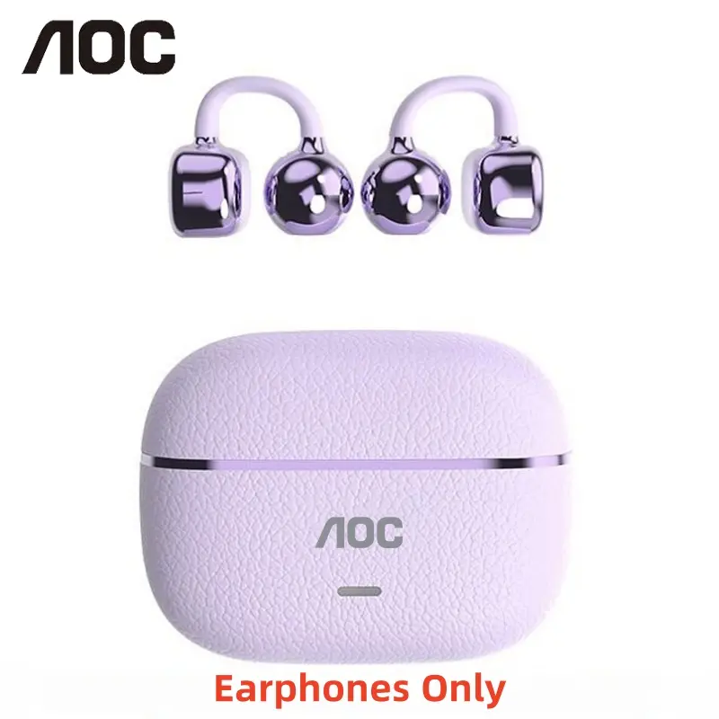 AOC ACD1501 Clip-On Wireless Headphones with 2025 Bluetooth 6.0, Faster & Stable Connection, Low Power Use, IPX5 Waterproof Audio Earbuds for Music & Calls, Comfortable for Sports & Workouts AOC ACD1501 Clip-On Wireless Headphones with 2025 Bluetooth 6.0, Faster & Stable Connection, Low Power Use, IPX5 Waterproof Audio Earbuds for Music & Calls, Comfortable for Sports & Workouts