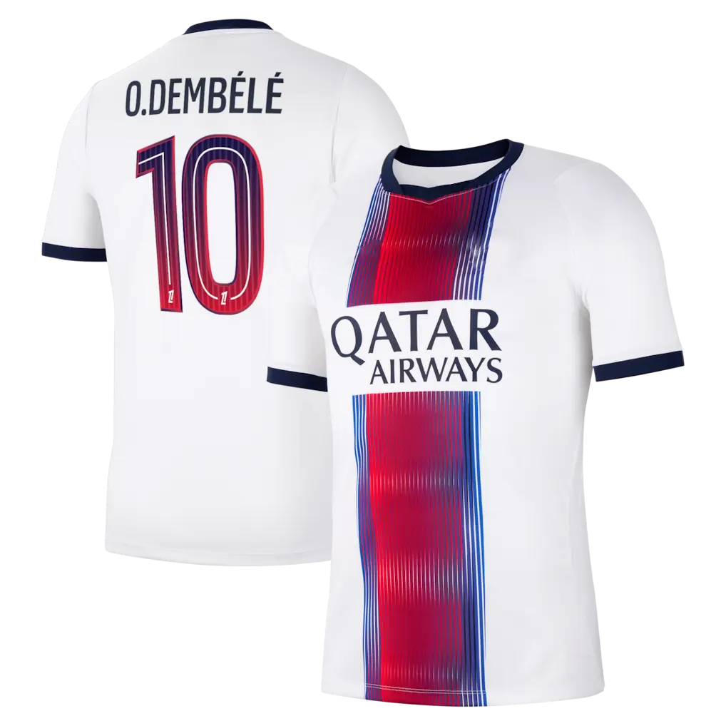 #10 Ousmane 2026/27 Away Stadium Replica Jersey - White