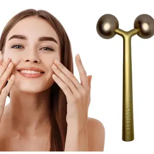 Premium Face Sculptor Metal Facial Massager Anti-Wrinkle Face, Neck, & Décolleté Roller | Reduces Swelling, Boosts Collagen, Face Roller for Wrinkles and Lifting Skin Tightening Device