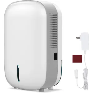 Mini Dehumidifier for Small Bathroom. Quiet. Auto Shut-OFF. Power Off Memory. Electric Dehumidifier for Small Space. Good for Bathroom Basement Bedroom Closet Safe Pantry RV Camper Yacht