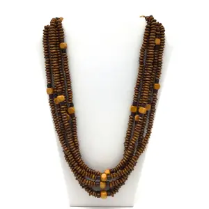 27" Mixed Wood Bead Necklace (Dozen)