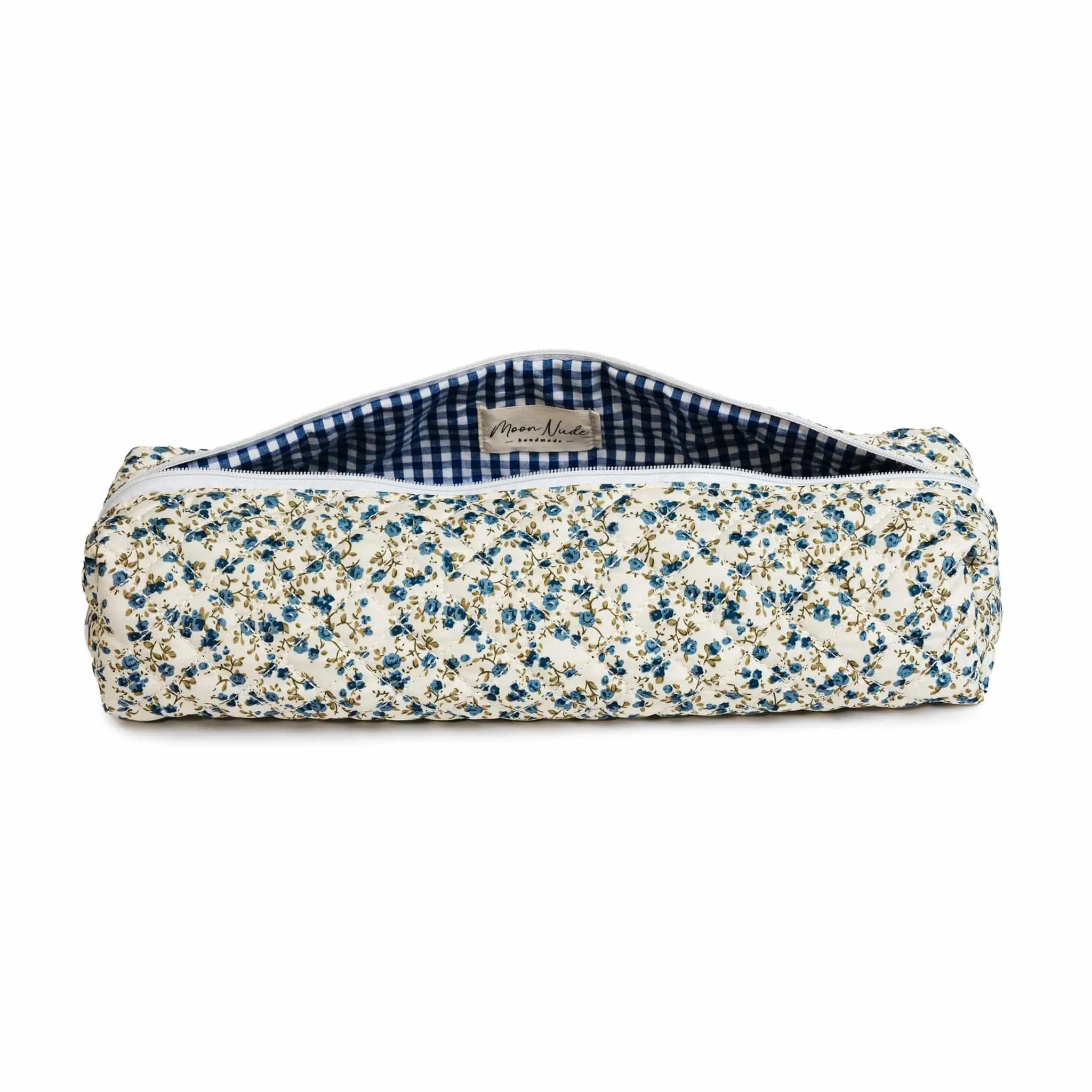 Moon Nude Chic Quilted Hair Tool Bag, Large Floral Organizer Pouch, Protective Sleeve for Travel & Vanity Organization, Pouch Bags, Makeup Organization, Floral Print, Beauty Storage Solutions, Cosmetics Bag