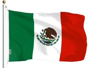 Mexico Mexican Flag 100D Printed Polyester 3x5 Ft Bandera de México