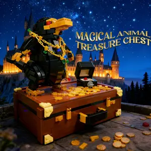 Creative Magic World Animals Harry Case Niffler Bricks Model Building Blocks potter Birthdays Set Gifts Block Model for Birthday Gifts 1404pcs