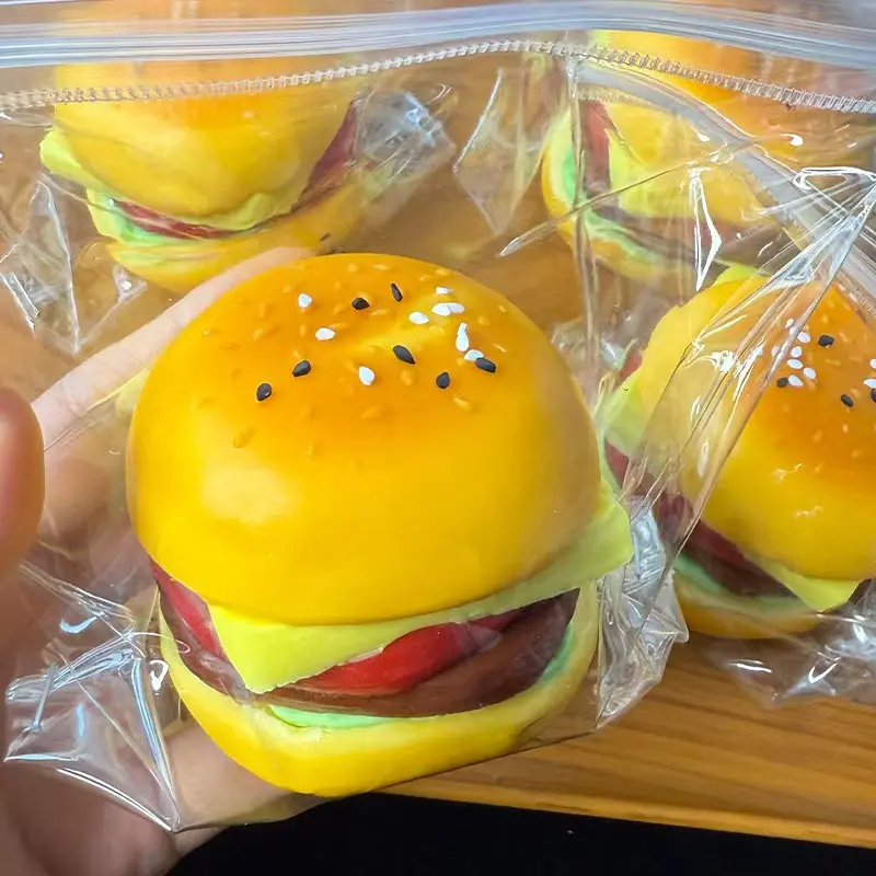 Handmade Taba Squishy Stree Relief Toys Hamburger Taba Squishy