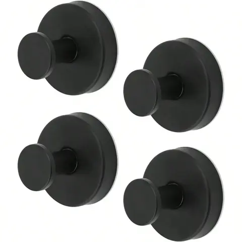 Four-Piece Hooks Set, Durable Stainless Steel Wall Hooks for Bathroom & Kitchen, Bathroom Hooks for Towels, Rust-Resistant Design, Easy Install, Towel and Shower Hook