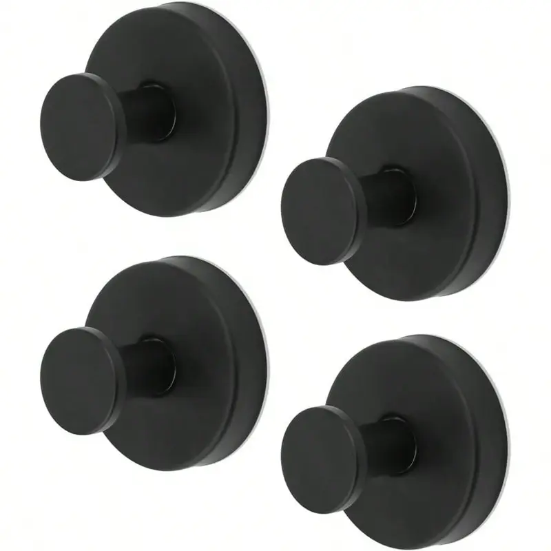 Four-Piece Hooks Set, Durable Stainless Steel Wall Hooks for Bathroom & Kitchen, Bathroom Hooks for Towels, Rust-Resistant Design, Easy Install, Towel and Shower Hook