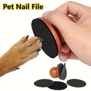 Dog Nail File with 3pcs Paw Trimmer Scratch Pad for Nails Gentle Grinder for Dogs Detachable Comfortable Pet Grooming Kit Puppy Nail Grinder, Kitten Nail Grinder, Three Nail Grinding Modes/Suitable for Small Dogs Medium-Sized Dog Nail Grinding, Universal