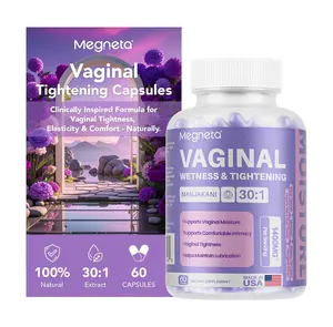 Vaginal Tightening Capsules for Women – Kacip Fatimah, Manjakani & Slippery Elm – Supports Feminine Firmness, Elasticity & Intimate Moisture – 60 Vegan Capsules
