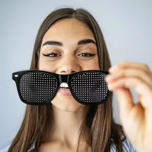 Unisex Pinhole Glasses Anti-MyopiaAstigmatism Glasses Men's Women's Vision|Improvement Strabismus Correction FatigueGlasses tech