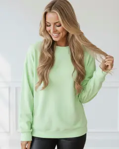 NEON LIME- ESSENTIAL CORDED CREW