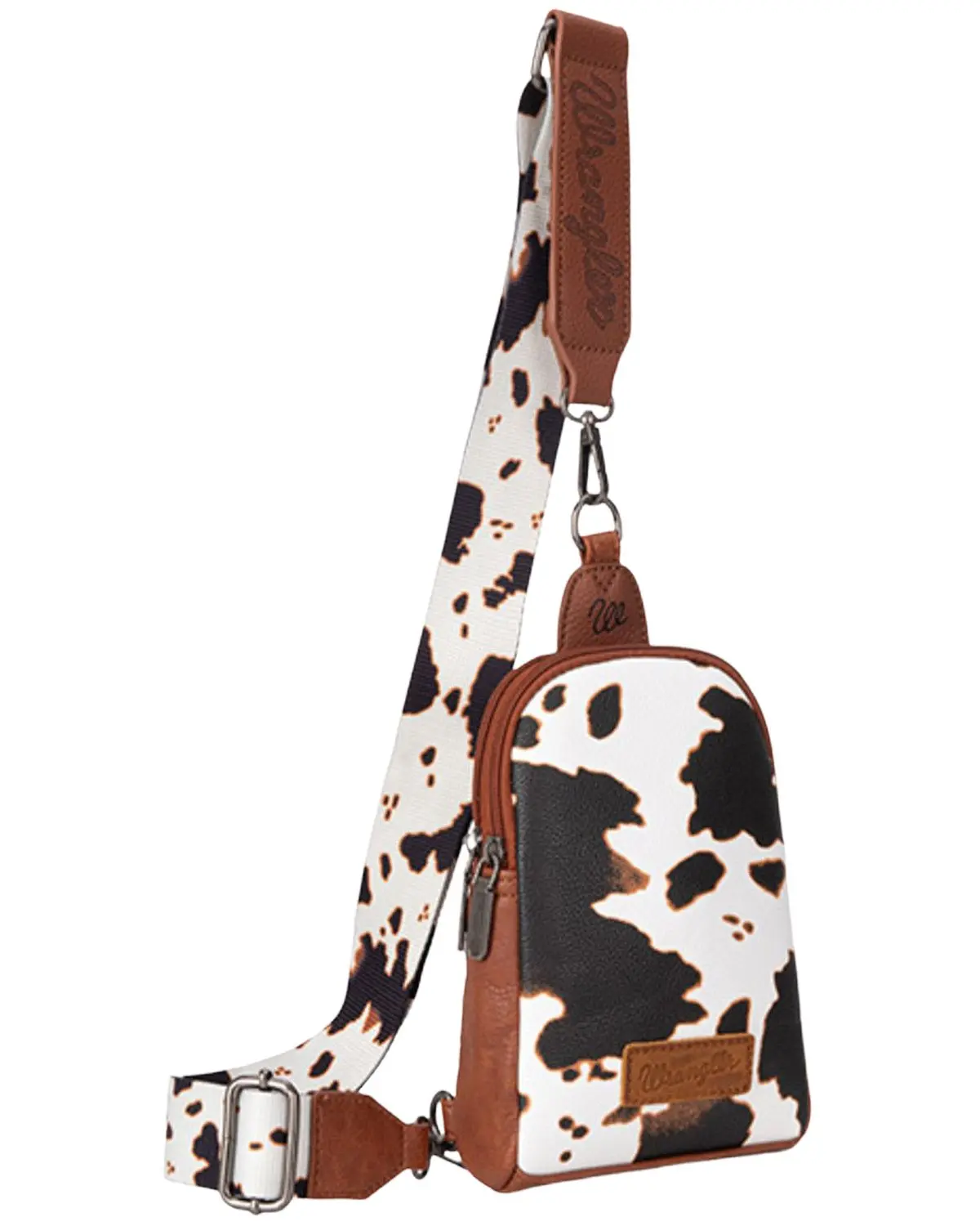 Wrangler Women's Women'S Cow Print Sling Bag - Wg133-210 Br