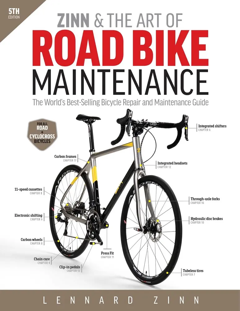 USED Book - Zinn & the Art of Road Bike Maintenance: The World's Best-Selling Bicycle Repair and Maintenance Guide by Zinn, Lennard (Paperback) - english