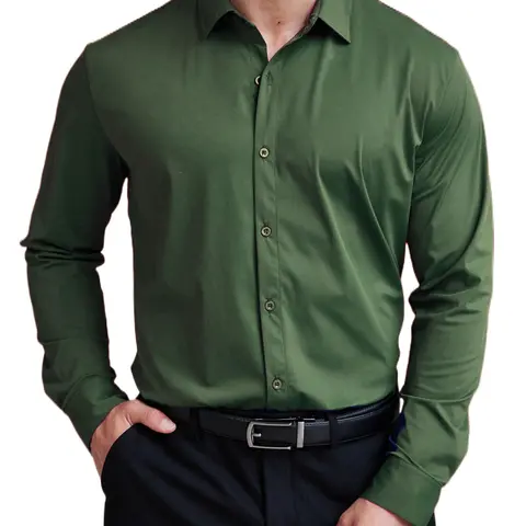 COOFANDY Mens Dress Shirts Long Sleeve 4-Way Stretch Wrinkle Free Shirts Button Down Business Formal Shirts