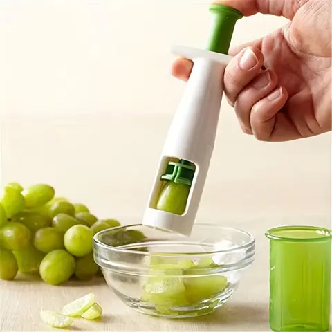 1 Piece Cherry Tomato & Grape Slicer, Multi-Function Small Fruit & Vegetable Cutter, Cake Decorating Tool, Durable Kitchen Utensil