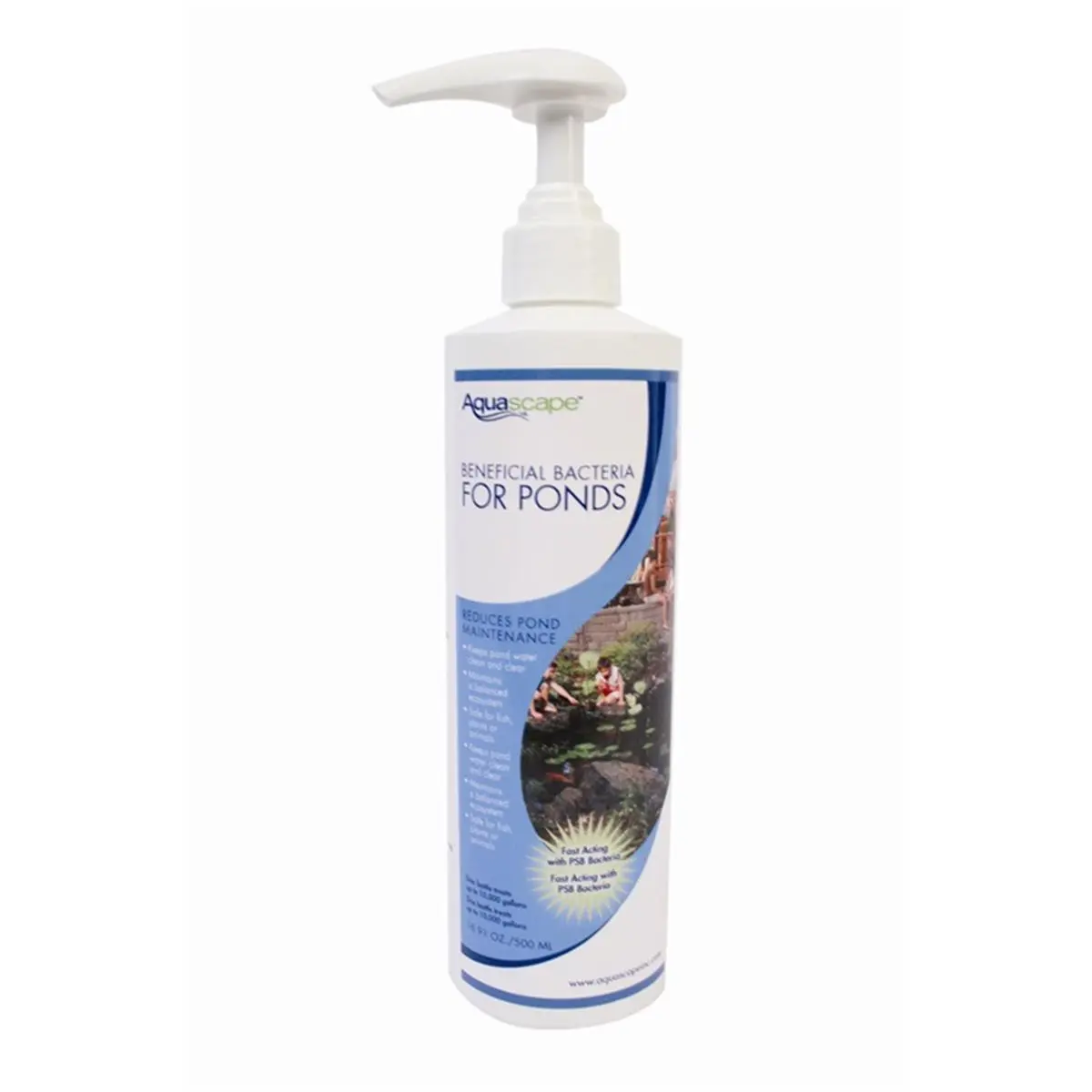 212 MAIN Aquascape Liquid Beneficial Bacteria Pond Cleaner - 500ml/16.9oz, for Pond Water and Fish