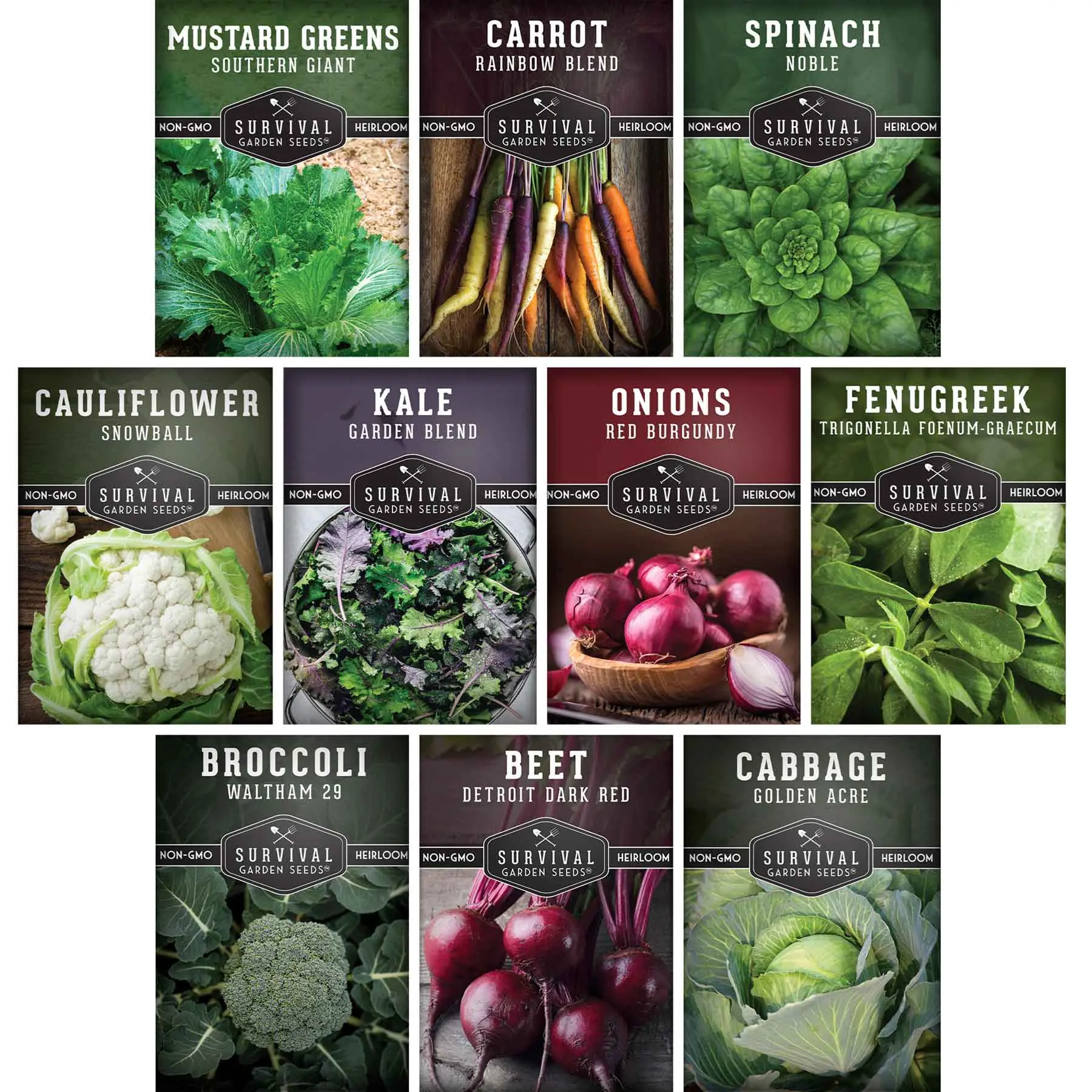 Spring Vegetable Collection - 10 Cool-weather Vegetables