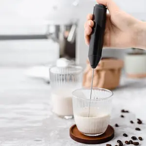 Electric Milk Frother Handheld Wireless Coffee Stirrer, Portable Electric Whisk for Latte Cappuccino, Espresso