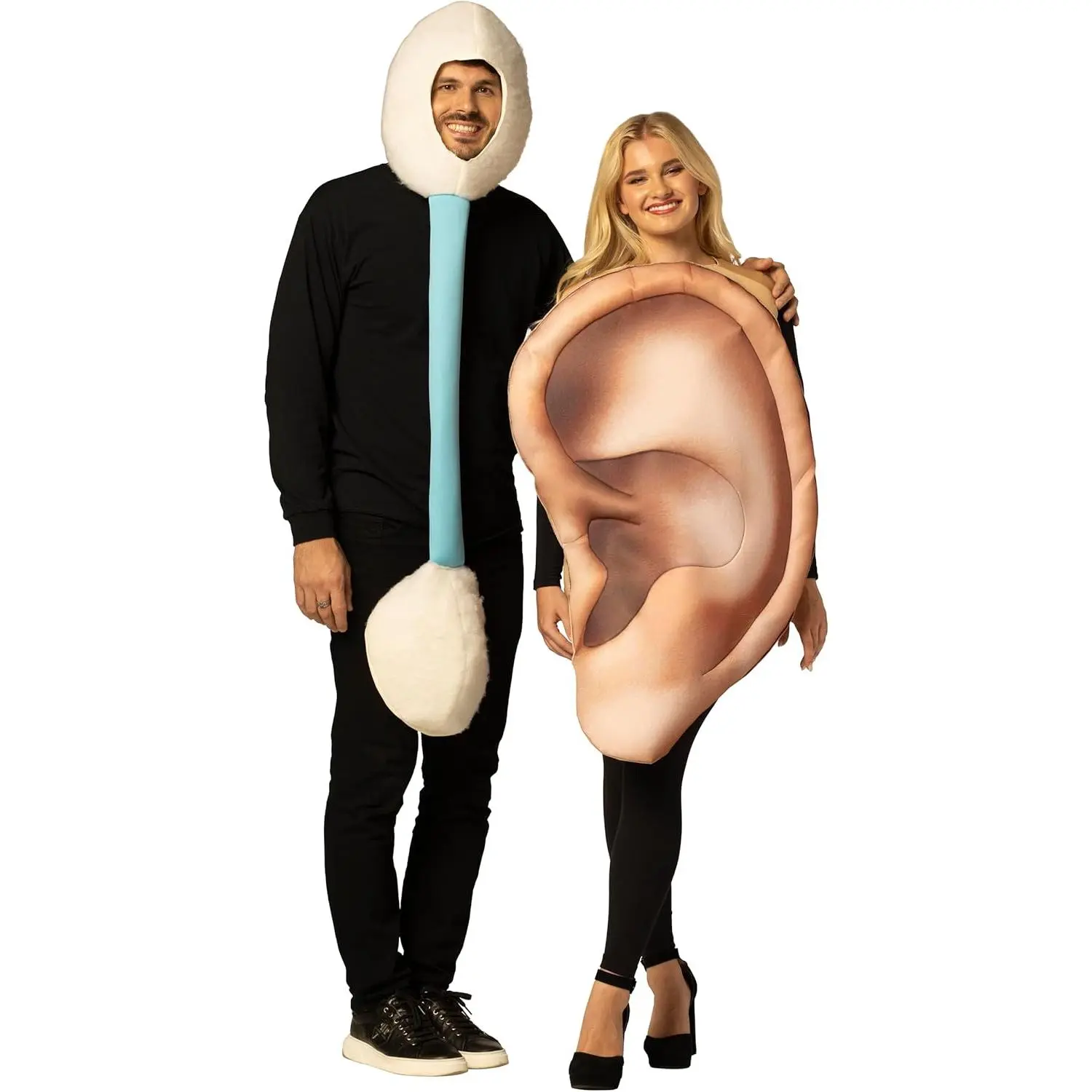 Cotton Swab & Ear Couple Halloween Costume, Men and Women, One Size Fits Most