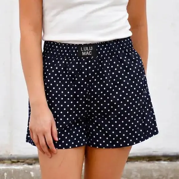 Lulu Mac Navy dots shorts